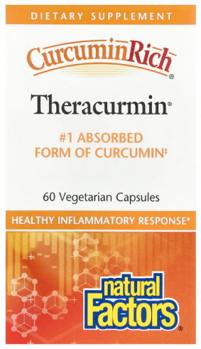 Natural Factors CurcuminRich Theracurmin, 60 капсул