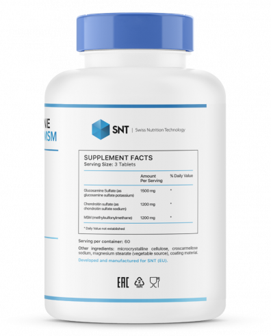 SNT Glucosamine Chondroitin MSM, 180 таблеток