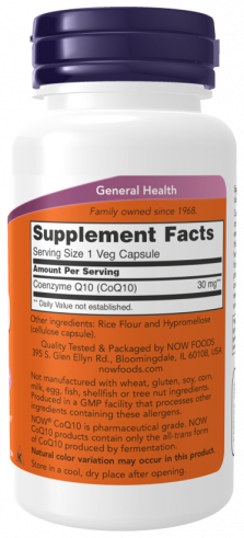 NOW CoQ10 30 mg, 120 капсул