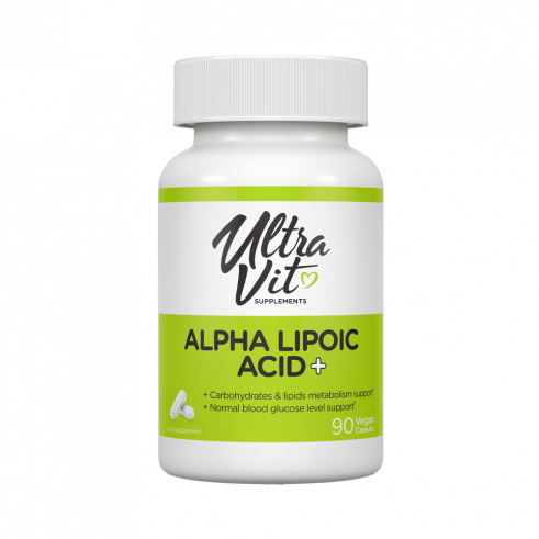 ULTRAVIT Alpha Lipoic Acid +, Альфа Липоик Эсид +, 90 капсул