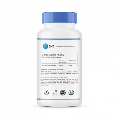 SNT Zinc Picolinate 22 mg, 90 капсул