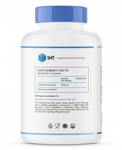 SNT L-Arginine, Л-Аргинин, 180 капсул