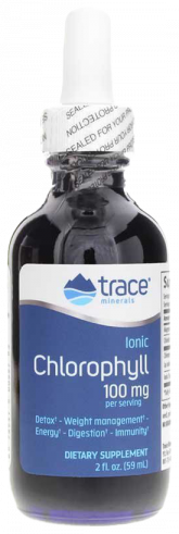 Trace Minerals Lliquid Ionic Chlorophyll 100 mg, 59 мл