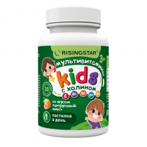 Risingstar Kids Мультивитаминный комплекс с Холином, 30 таб