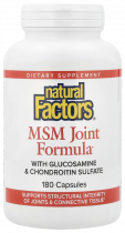 Natural Factors MSM Joint Formula, МСМ Джойнт Формула, 180 капсул