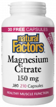 Natural Factors Magnesium Citrate 150 mg, 210 капсул