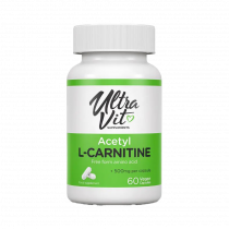ULTRAVIT Acetyl-L-Carnitine, Ацетил-L-Карнитин, 60 капсул