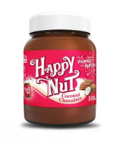 Happy Nut Coconut Chocolate Шоколадная арахисовая паста с кокосом, 330 г